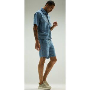 HUDSON Jeans Men's Venice Chino Short Herringbone Size 33 & 100% Cotton